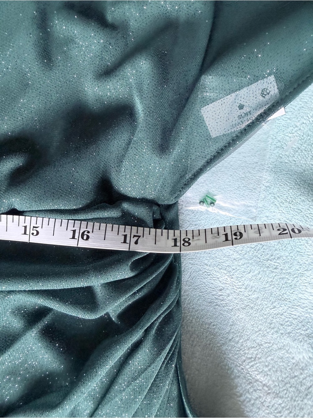 NWOT Emerald Green Sparkle Evening Dress Bridesmaid MOTB Gala Formal Full Length - Picture 11 of 13